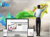 Création site web de notre agence avec responsive web design Optimisé ala main pour le référencement.