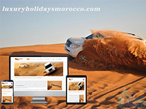 Création de site web responsive web design pour agence de voyages touristique au sahara du Maroc.